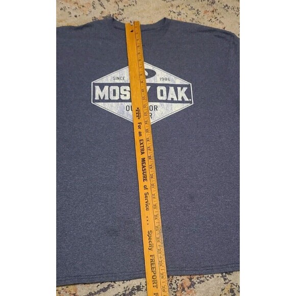 Mossy Oak Men's Navy Blue Short Sleeve T-Shirt Size XL Casual Grunge Hunting - Picture 3 of 3